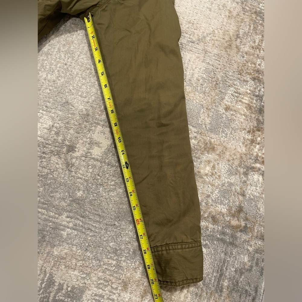 Horny Toad Green Ghostwriter Utility Jacket Wool Blend Lining Women’s Size Small - Picture 15 of 16